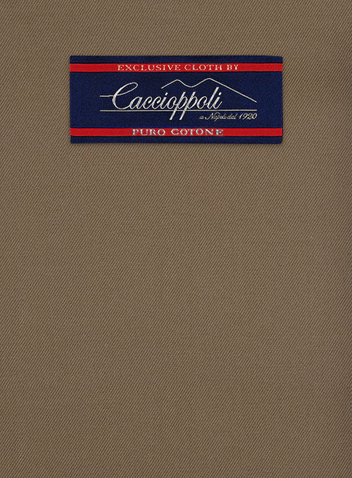 Caccioppoli Cotton Gabardine Brown Suit - Image 2