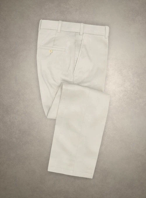 Caccioppoli Cotton Gabardine Champagne Ivory Suit - Image 3