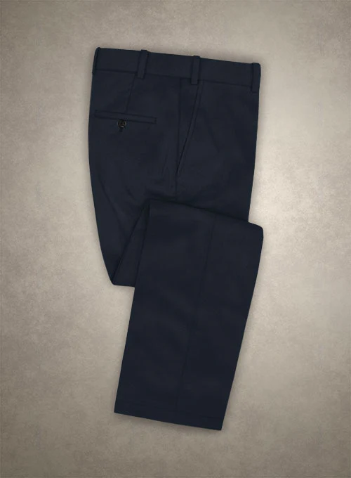 Caccioppoli Cotton Gabardine Navy Blue Suit - Image 4