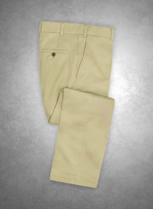 Caccioppoli Cotton Gabardine Ocean Khaki Suit - Image 4