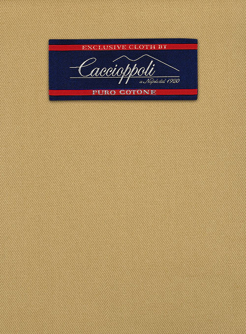 Caccioppoli Cotton Gabardine Topaz Khaki Jacket - Image 2