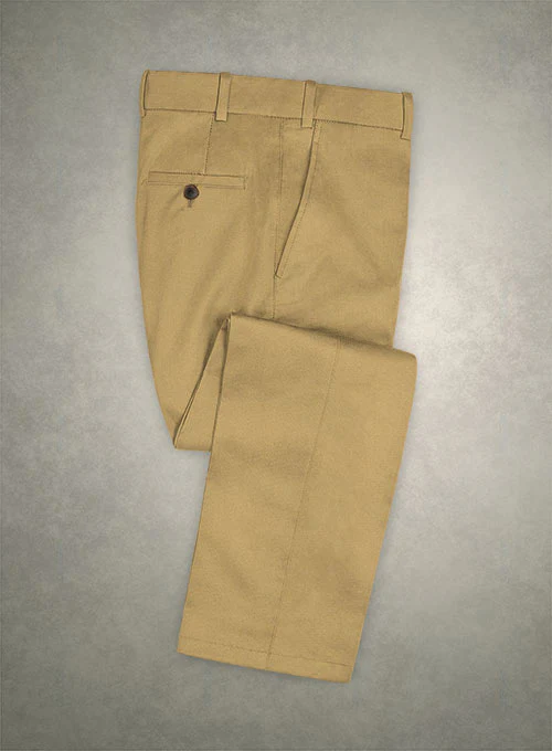 Caccioppoli Cotton Gabardine Topaz Khaki Suit - Image 4
