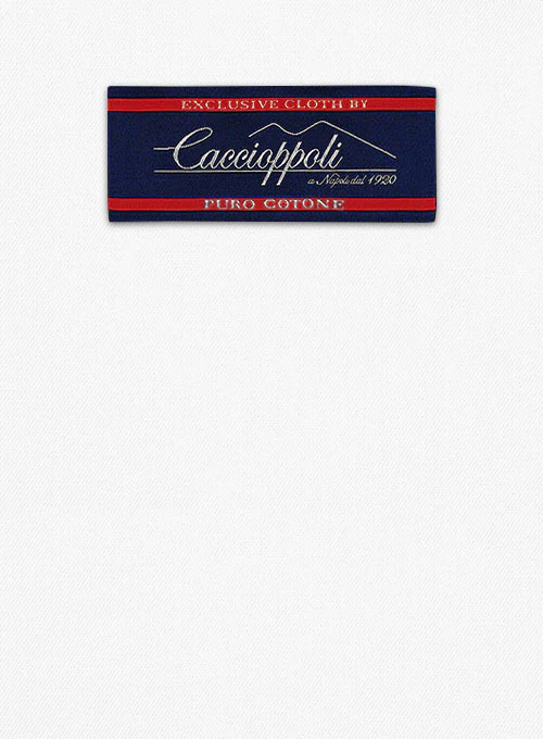 Caccioppoli Cotton Gabardine White Jacket - Image 2