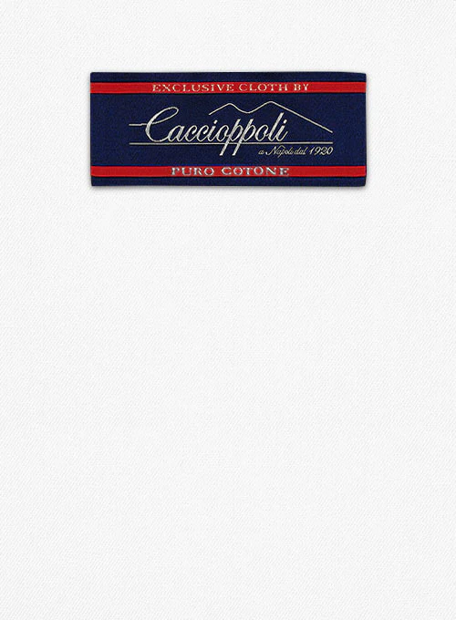 Caccioppoli Cotton Gabardine White Suit - Image 2
