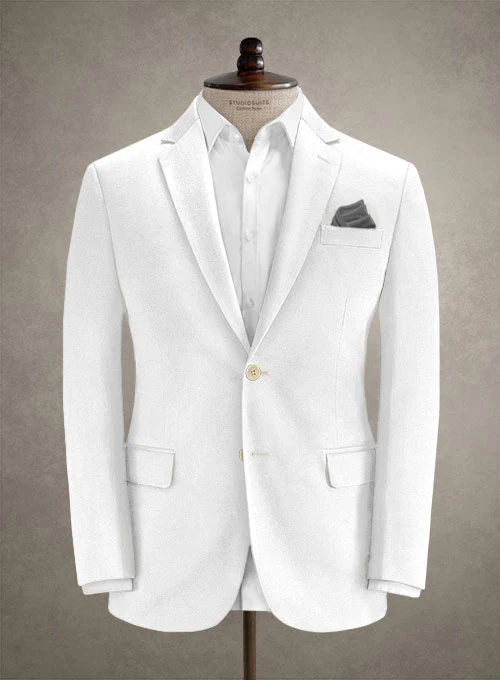 Caccioppoli Cotton Gabardine White Suit - Image 3