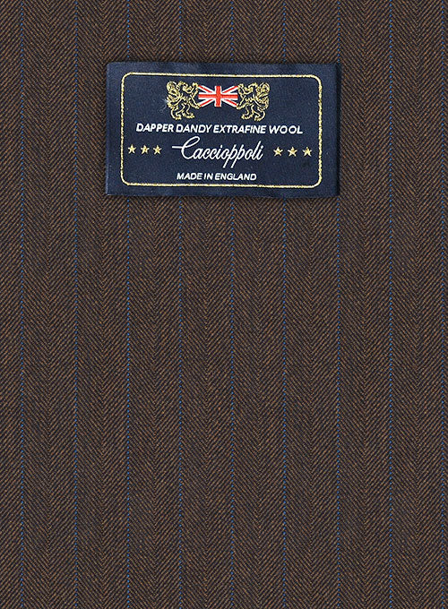 Caccioppoli Dapper Dandy Acula Brown Wool Suit - Image 2