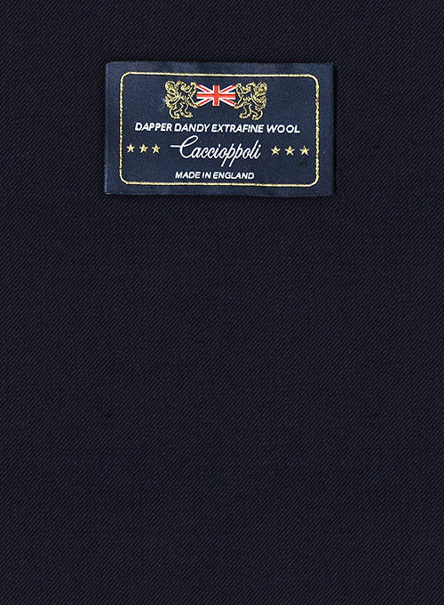 Caccioppoli Dapper Dandy Arber Navy Blue Wool Jacket - Image 2