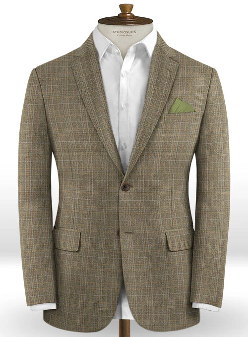 Caccioppoli Dapper Dandy Batito Brown Wool Suit - Image 3
