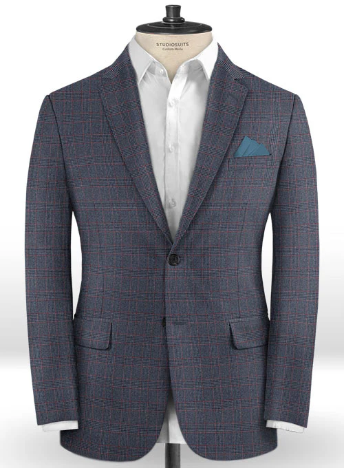Caccioppoli Dapper Dandy Bella Blue Wool Suit - Image 3