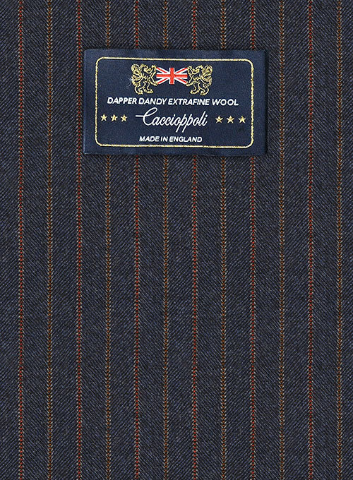 Caccioppoli Dapper Dandy Berno Regal Blue Wool Pants - Image 7