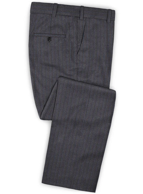 Caccioppoli Dapper Dandy Blezzi Gray Blue Wool Suit - Image 4