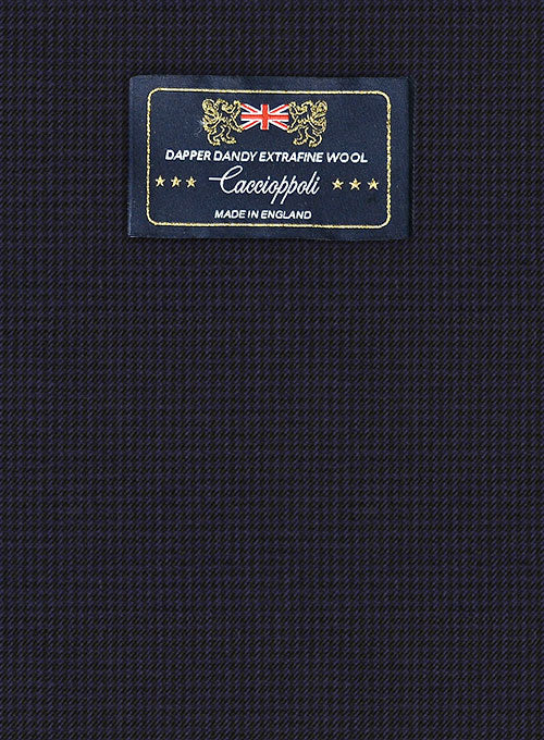 Caccioppoli Dapper Dandy Chillo Dark Blue Wool Jacket - Image 2