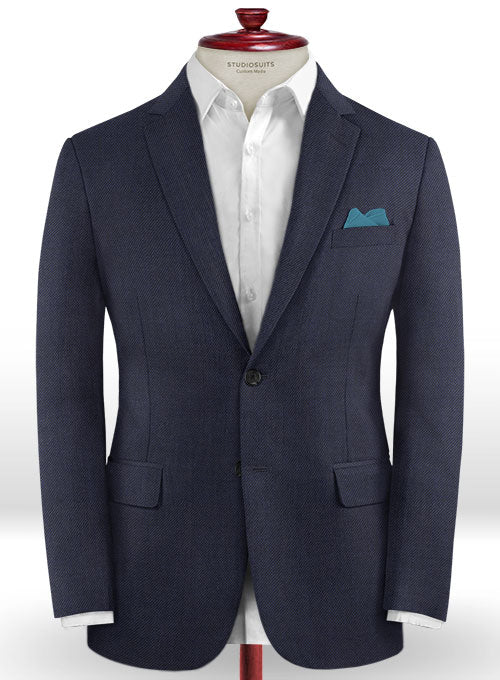 Caccioppoli Dapper Dandy Duffon Blue Wool Suit - Image 3
