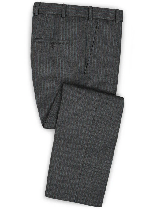 Caccioppoli Dapper Dandy Fione Charcoal Wool Suit - Image 4
