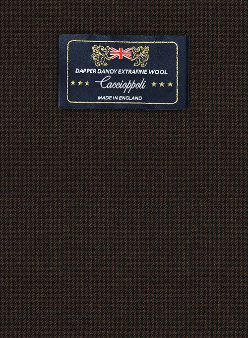 Caccioppoli Dapper Dandy Fiunti Brown Wool Pants - Image 2
