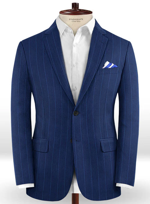 Caccioppoli Dapper Dandy Havssi Blue Wool Suit - Image 3