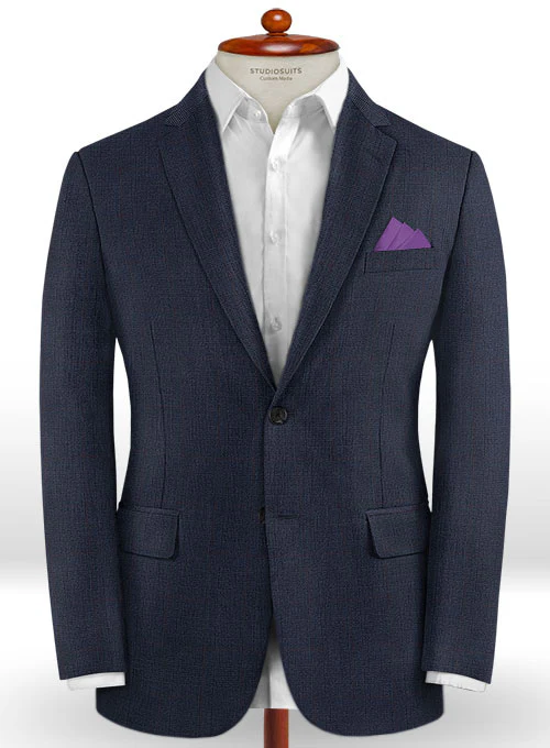 Caccioppoli Dapper Dandy Inato Glen Blue Wool Suit - Image 3