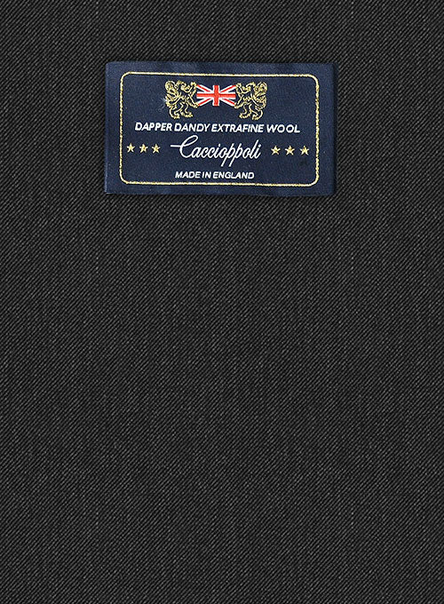 Caccioppoli Dapper Dandy Lead Gray Wool Suit - Image 2