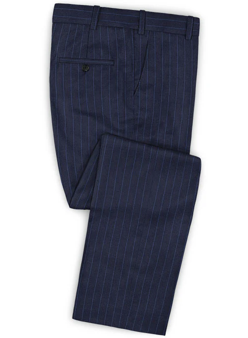 Caccioppoli Dapper Dandy Lerci Navy Blue Wool Suit - Image 4