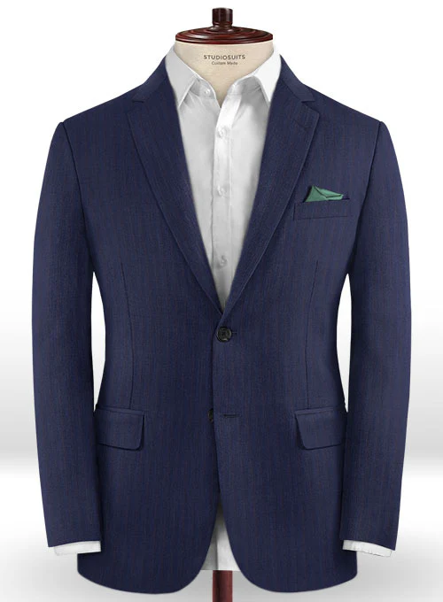 Caccioppoli Dapper Dandy Midico Royal Blue Wool Suit - Image 3