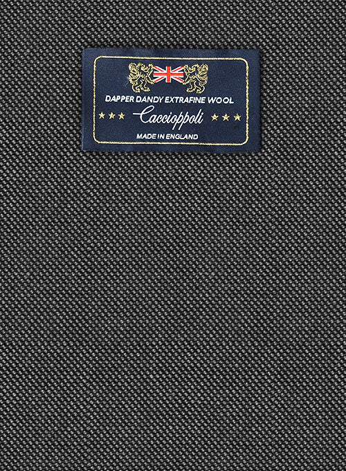 Caccioppoli Dapper Dandy Muiz Birdseye Gray Wool Suit - Image 2