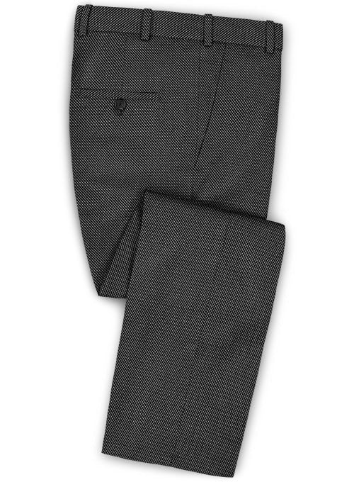 Caccioppoli Dapper Dandy Muiz Birdseye Gray Wool Suit - Image 4