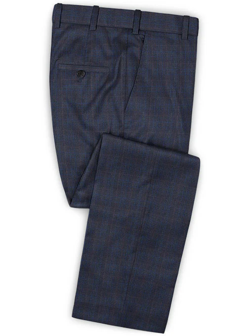 Caccioppoli Dapper Dandy Orneya Cobalt Blue Wool Suit - Image 4