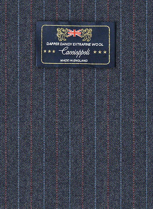 Caccioppoli Dapper Dandy Ortego Indigo Blue Wool Suit - Image 2