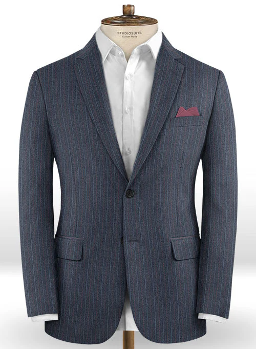 Caccioppoli Dapper Dandy Ortego Indigo Blue Wool Suit - Image 3