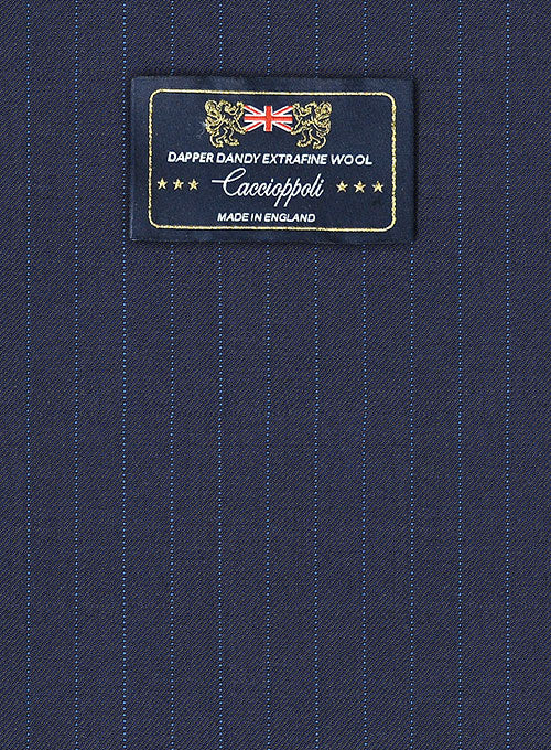 Caccioppoli Dapper Dandy Osotti Blue Wool Suit - Image 2