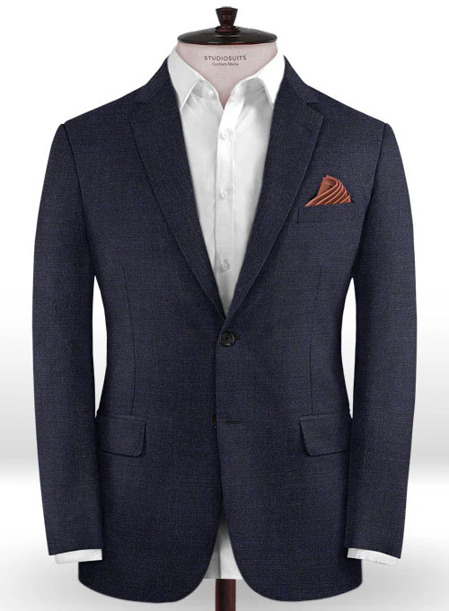 Caccioppoli Dapper Dandy Pabio Dark Blue Wool Suit - Image 3