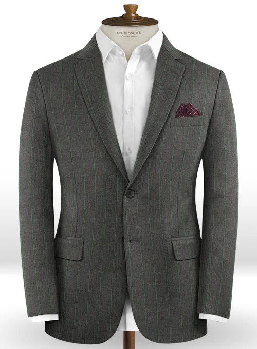 Caccioppoli Dapper Dandy Palor Dark Gray Wool Suit - Image 3