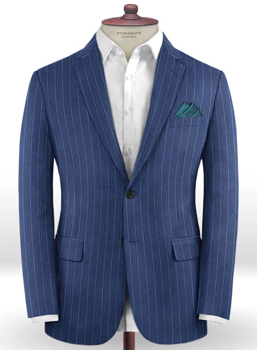 Caccioppoli Dapper Dandy Parbo Blue Wool Suit - Image 3