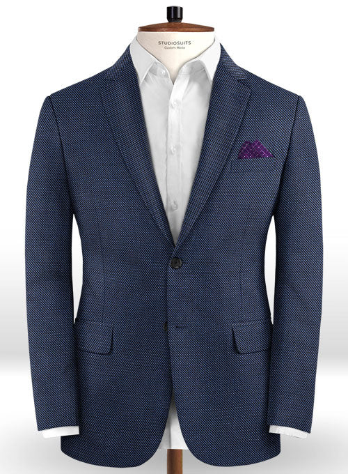 Caccioppoli Dapper Dandy Rupana Birdseye Blue Wool Suit - Image 3