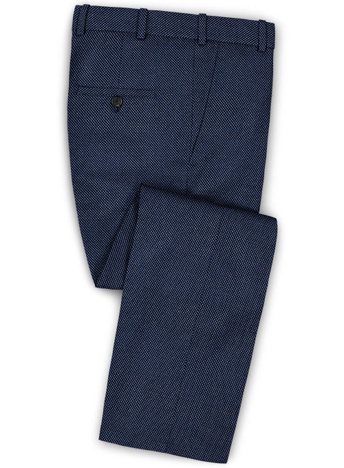 Caccioppoli Dapper Dandy Rupana Birdseye Blue Wool Suit - Image 4