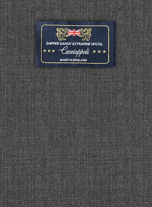 Caccioppoli Dapper Dandy Sancto Gray Wool Pants - Image 7