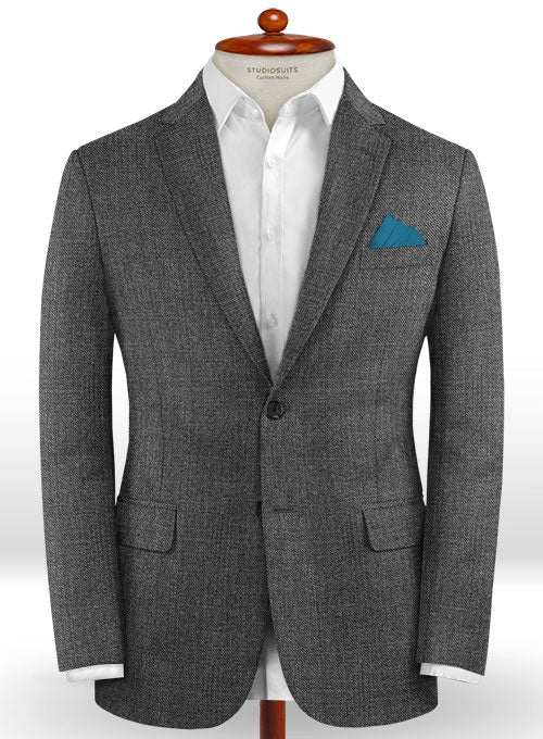 Caccioppoli Dapper Dandy Sancto Gray Wool Suit - Image 3