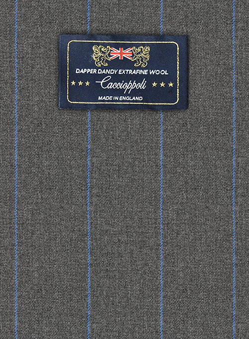 Caccioppoli Dapper Dandy Tarazo Gray Wool Jacket - Image 2