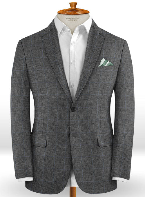Caccioppoli Dapper Dandy Varto Glen Gray Wool Suit - Image 3