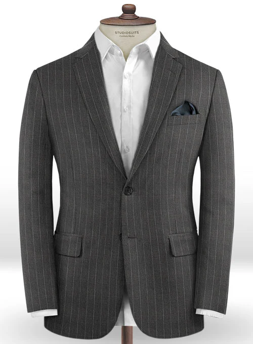 Caccioppoli Dapper Dandy Vigi Dark Gray Wool Suit - Image 3