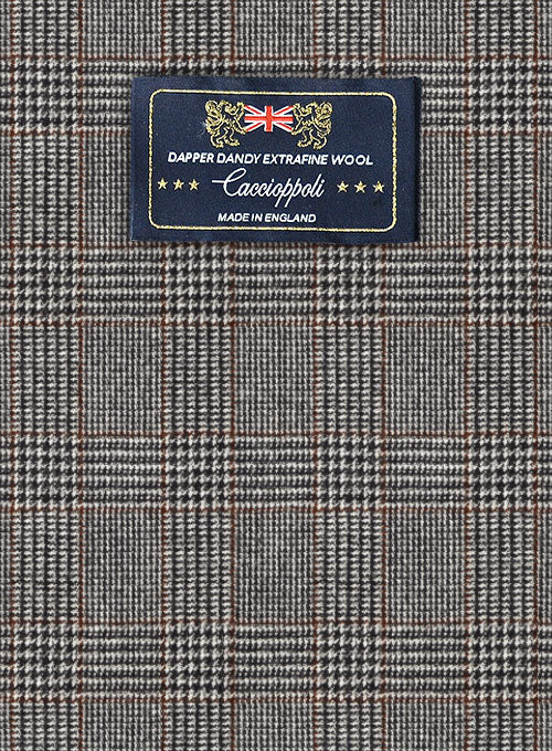 Caccioppoli Dapper Dandy Vucia Brown Wool Pants - Image 2