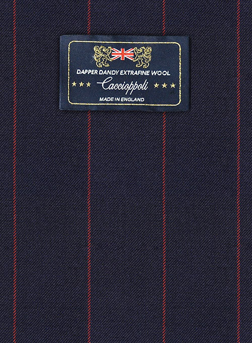 Caccioppoli Dapper Dandy Yanti Dark Blue Wool Suit - Image 2