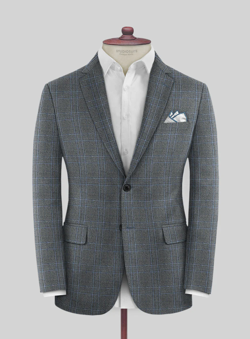 Caccioppoli Fina Gray Wool Suit - Image 3