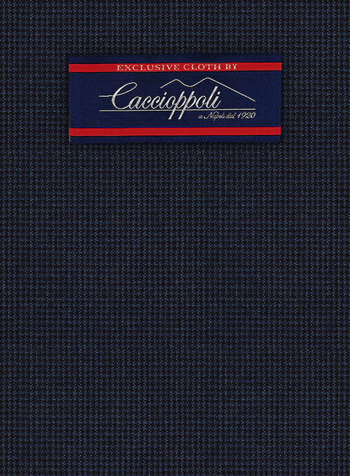 Caccioppoli Fresco Wool Blue Dimati Suit - Image 2