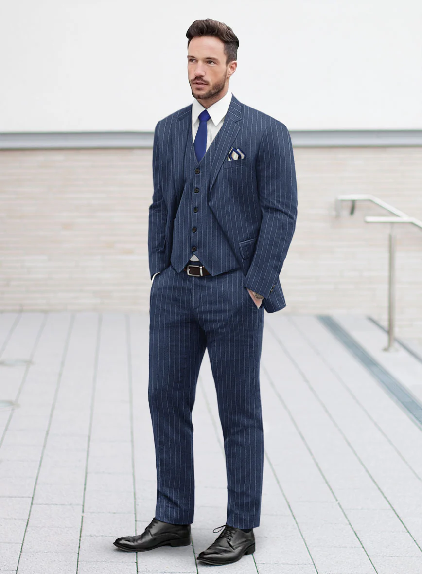 Caccioppoli Genio Blue Wool Suit - Image 2