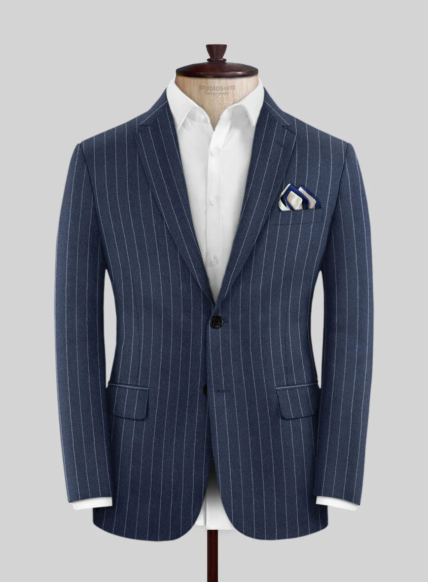 Caccioppoli Genio Blue Wool Suit - Image 3