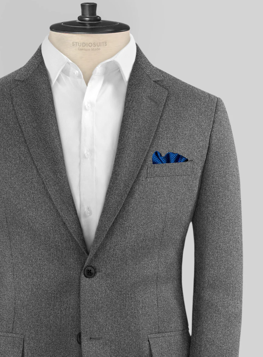 Caccioppoli Imma Gray Wool Jacket - Image 2