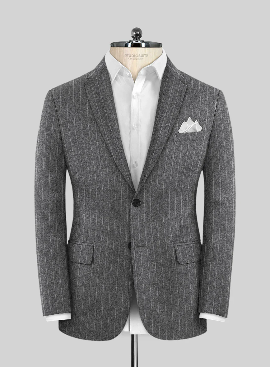 Caccioppoli Laudi Light Gray Wool Suit - Image 3