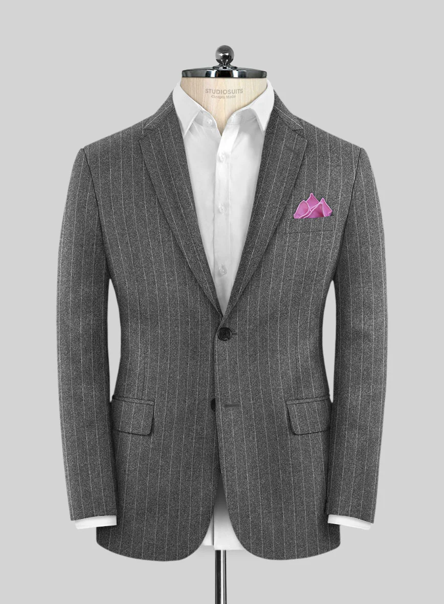 Caccioppoli Laudi Light Gray Wool Suit - Image 3