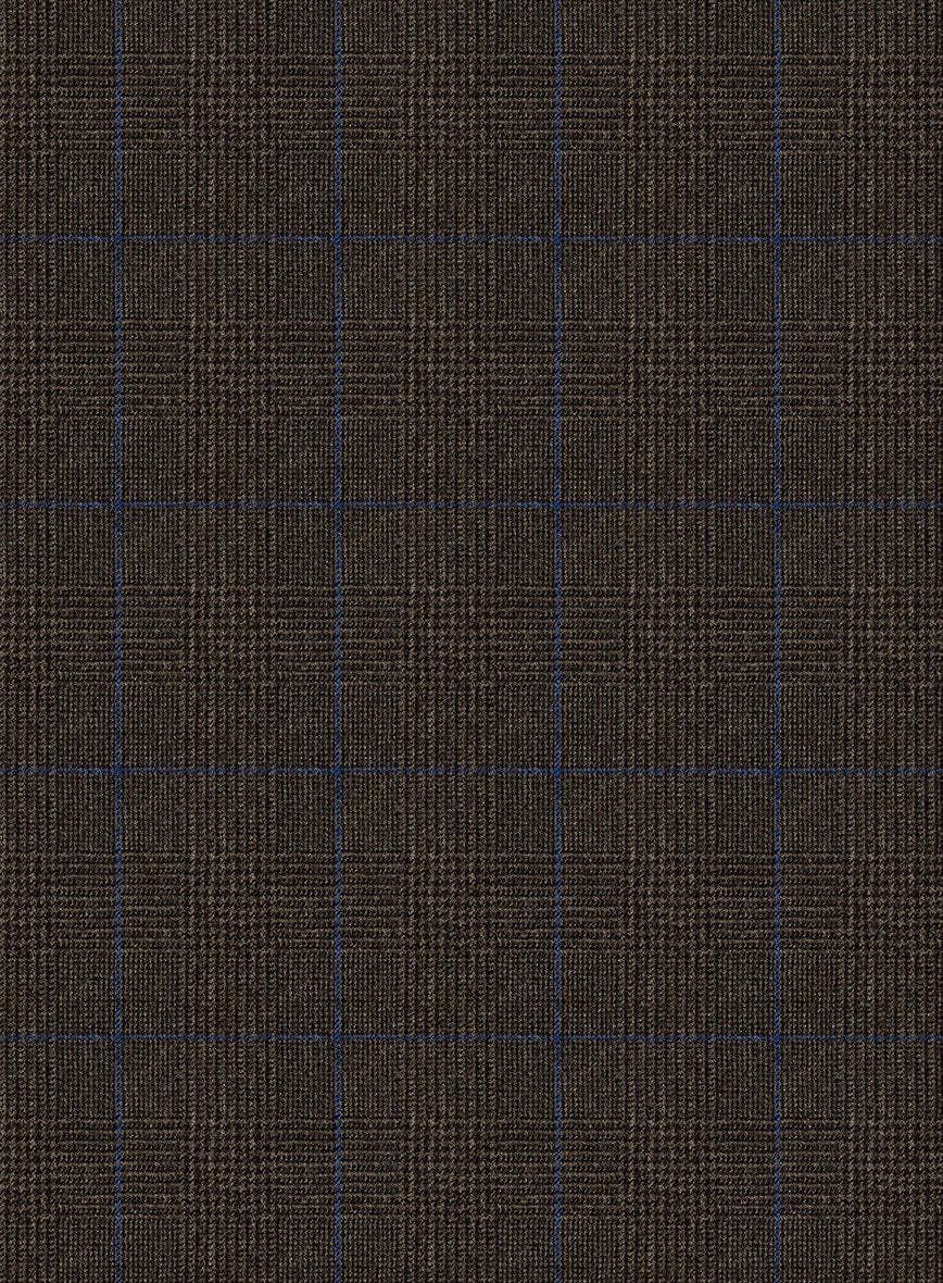 Caccioppoli Lenana Glen Brown Wool Suit - Image 6
